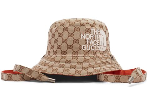 gucci x the north face gg canvas bucket hat|gucci north face jacket puffer.